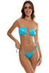 Luli Fama Babes Just Want Sun Multiway Scrunched Cup Bandeau Bikini Top
